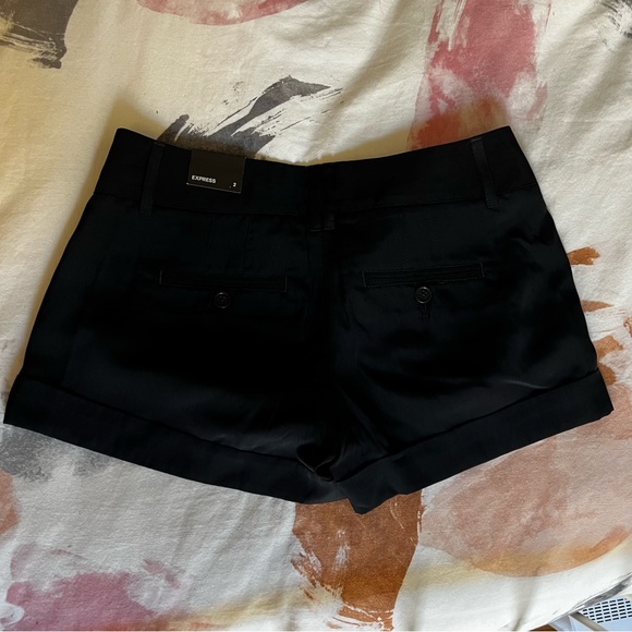 NWT, Express black silky shorts, size 2 - Picture 4 of 4